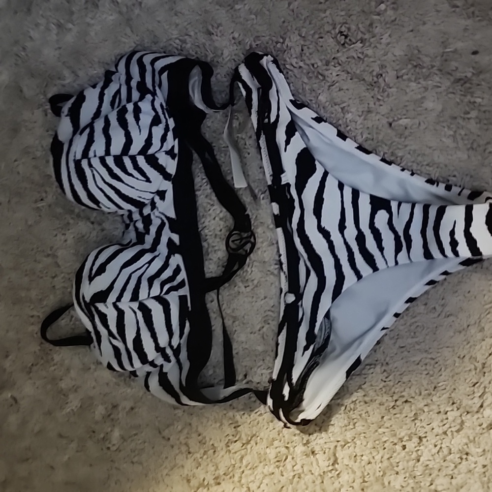 VS Zebra Print Bikini Set